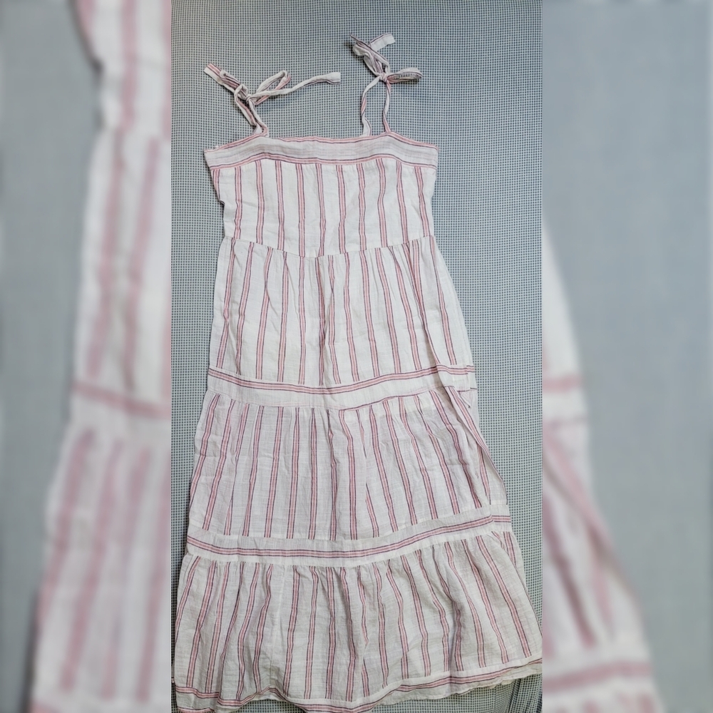 PRIMARK Long Pink and White Dress